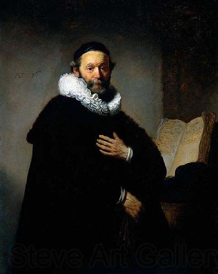 REMBRANDT Harmenszoon van Rijn Portrait of Johannes Wtenbogaert,